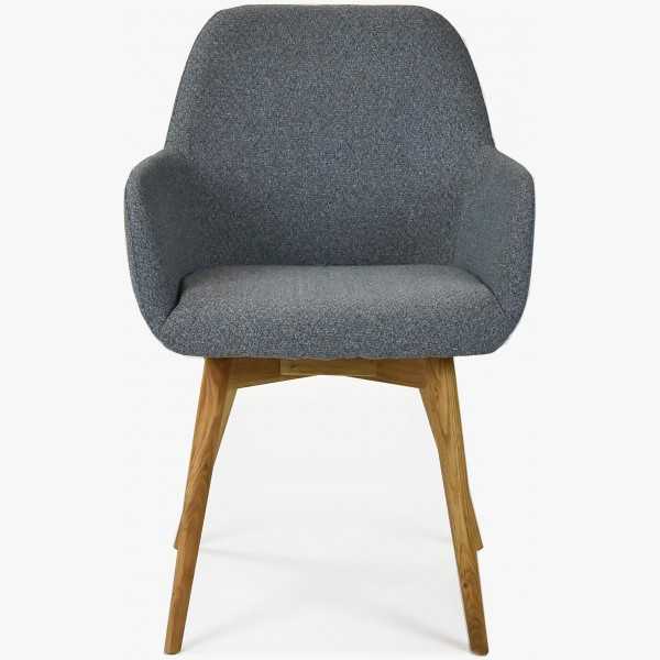 Designová židle s područkami, Sky tmavě šedá - zatial nezapinat , Jídelní židle- 4