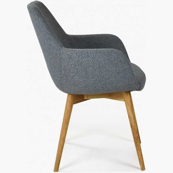 Designová židle s područkami, Sky tmavě šedá - zatial nezapinat , Jídelní židle- 5