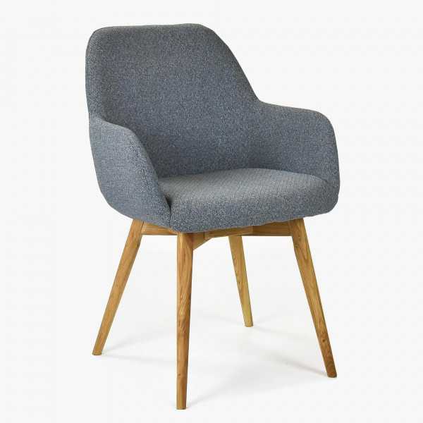 Designová židle s područkami, Sky tmavě šedá - zatial nezapinat , Jídelní židle- 1