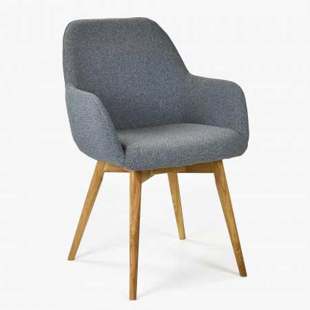 Designová židle s područkami, Sky tmavě šedá - zatial nezapinat , Jídelní židle- 1