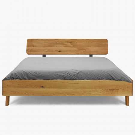 Jednolůžková postel z masivu dub 90 x 200 cm , Jednolůžkové postele- 9