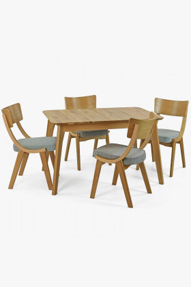 Rozkládací stůl z masívu 120 x 80 , Jídelní stoly- 1 2