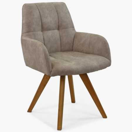 Židle do jídelny v světlo šedé látce, Nebolo , Jídelní židle- 1