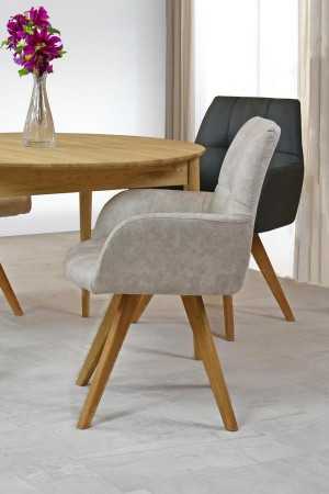 Židle do jídelny v světlo šedé látce, Nebolo , Jídelní židle- 2