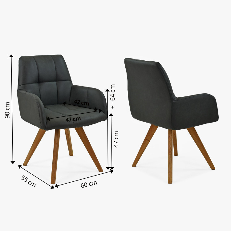 Židle do jídelny v černé látce, Nebolo , Jídelní židle- 9