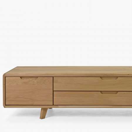 Televizní komoda , masiv dub bílý na nožičkách , TV stolky, Tv Komody- 6