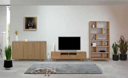 Televizní komoda , masiv dub bílý na nožičkách , TV stolky, Tv Komody- 12