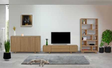 Televizní komoda , masiv dub bílý na nožičkách , TV stolky, Tv Komody- 13