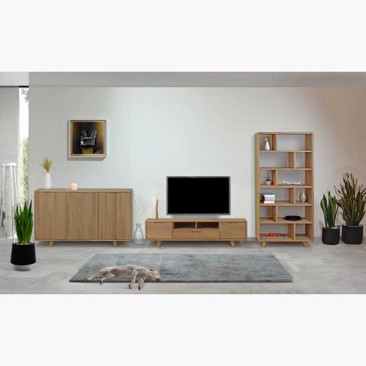 Televizní komoda ze dřeva , dub bílý na nožičkách , TV stolky, Tv Komody- 10