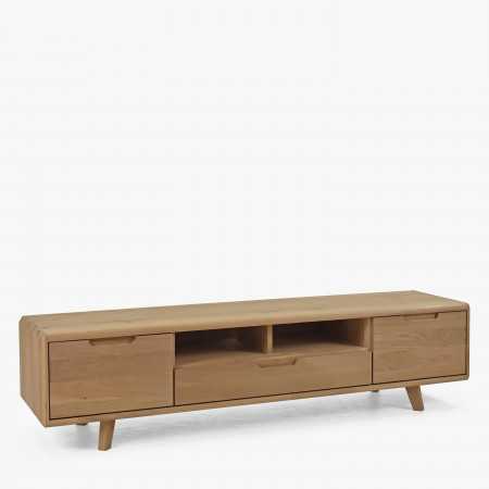 Televizní komoda ze dřeva , dub bílý na nožičkách , TV stolky, Tv Komody- 4