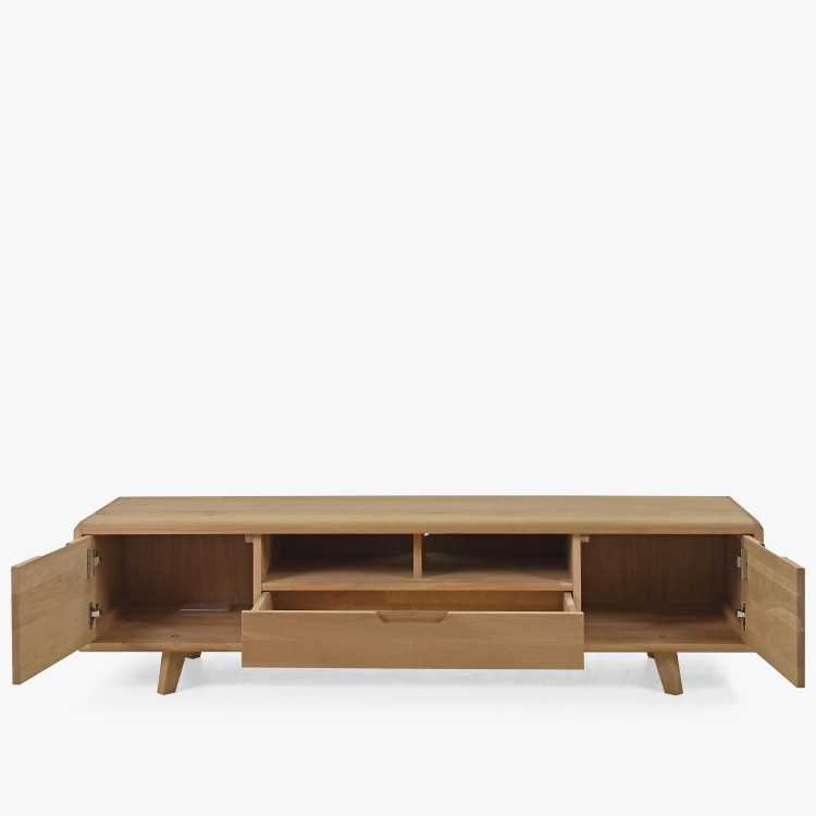 Televizní komoda ze dřeva , dub bílý na nožičkách , TV stolky, Tv Komody- 2