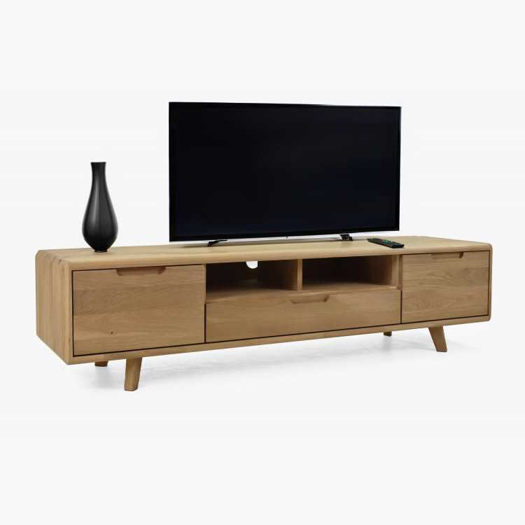 Televizní komoda ze dřeva , dub bílý na nožičkách , TV stolky, Tv Komody- 7