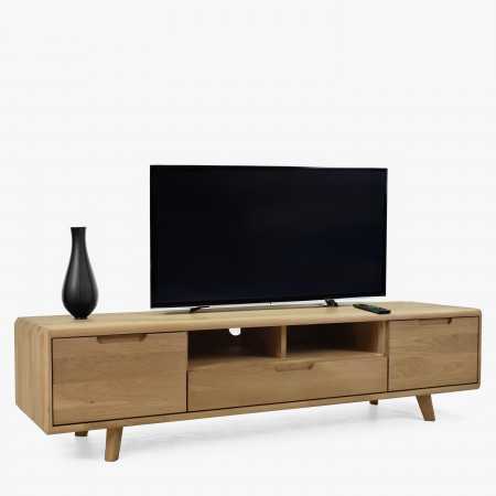 Televizní komoda ze dřeva , dub bílý na nožičkách , TV stolky, Tv Komody- 8