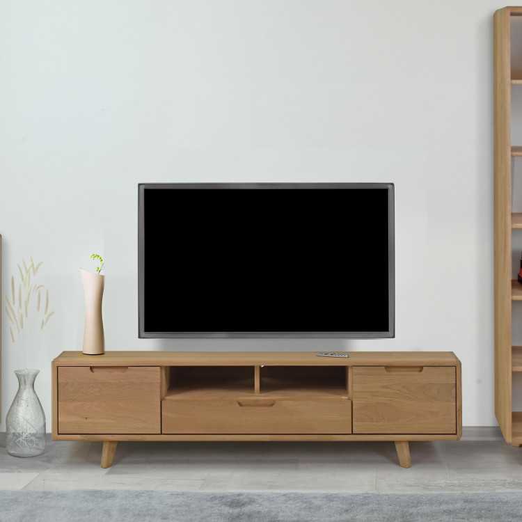 Televizní komoda ze dřeva , dub bílý na nožičkách , TV stolky, Tv Komody- 9