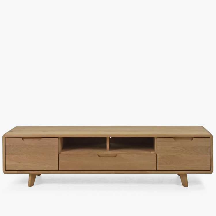 Televizní komoda ze dřeva , dub bílý na nožičkách , TV stolky, Tv Komody- 5