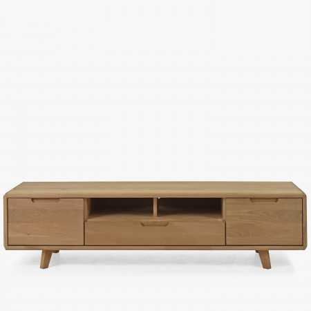 Televizní komoda ze dřeva , dub bílý na nožičkách , TV stolky, Tv Komody- 5