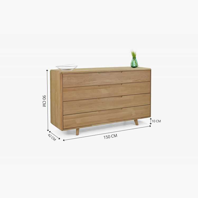 Komoda dub bílý do ložnice se šuplíky. , Komody- 7