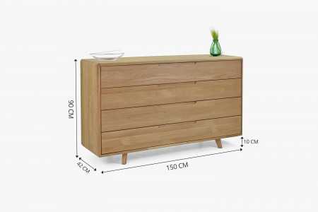 Komoda dub bílý do ložnice se šuplíky. , Komody- 7