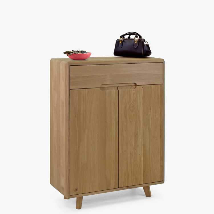 Masivní komoda na boty , dub bílý , Botníky- 1