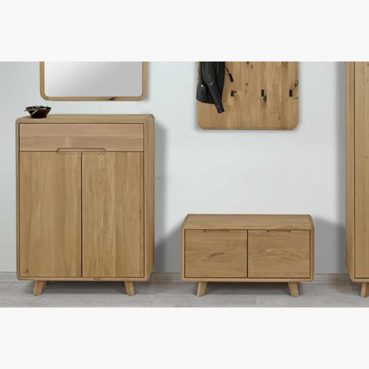 Masivní komoda na boty , dub bílý , Botníky- 4