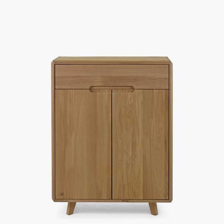 Masivní komoda na boty , dub bílý , Botníky- 5