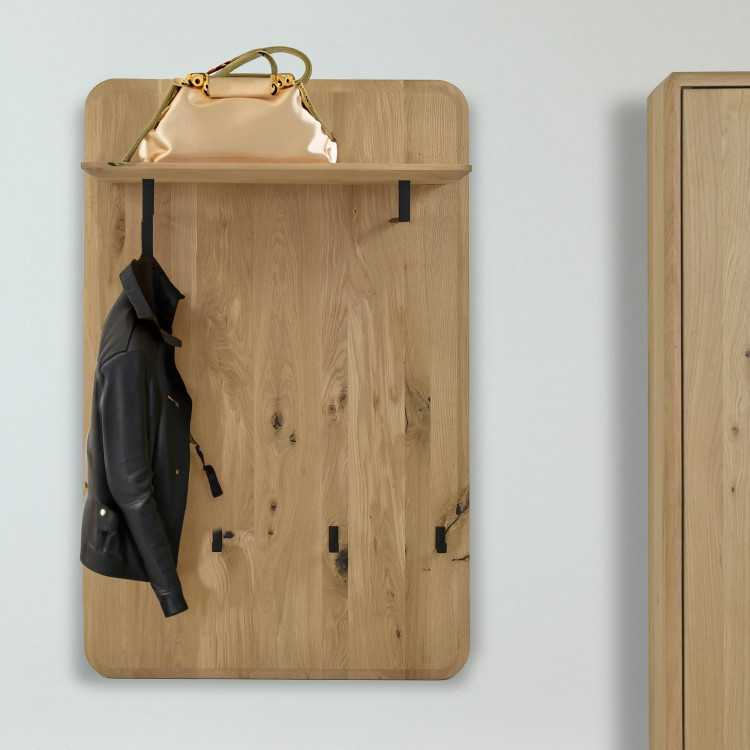 Věšákový panel z masivu dub bílý , Věšákové stěny- 2