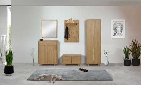 Dubové zrcadlo v barvě dub bílý , Zrcadla- 3