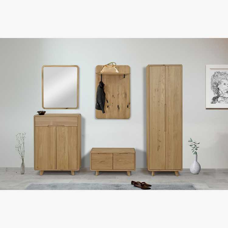 Dubové zrcadlo v barvě dub bílý , Zrcadla- 6