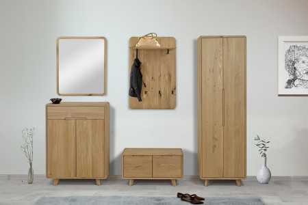 Dubové zrcadlo v barvě dub bílý , Zrcadla- 6