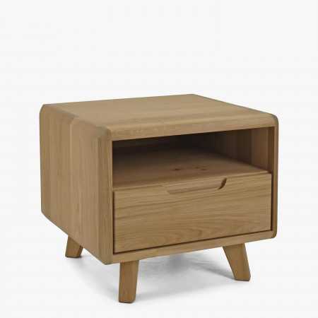 Noční stolek, masiv dub bílý , Noční stolky- 1