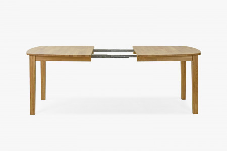 Dřevěný dubový rozkládací stůl 160 - 210 cm, matný lak , Jídelní stoly- 14