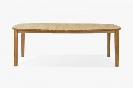 Dřevěný dubový rozkládací stůl 160 - 210 cm, matný lak , Jídelní stoly- 13