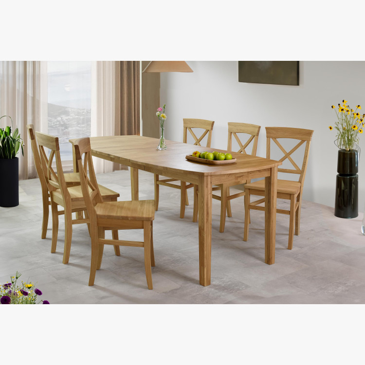 Jídelní set dubový masiv pro 6 lidí , Jídelní sety- 6