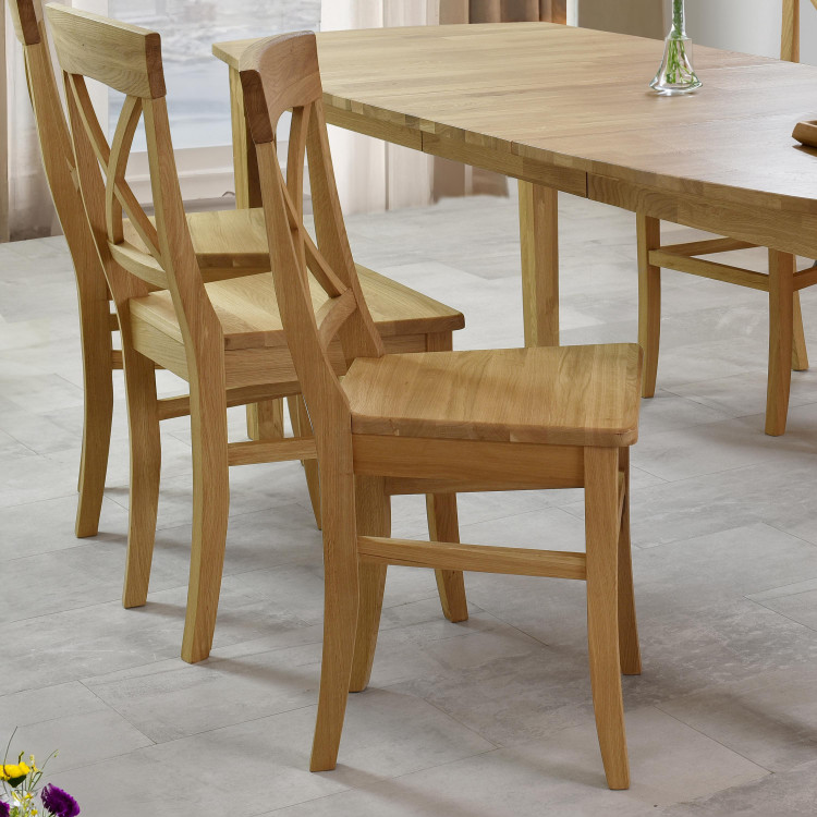 Jídelní set dubový masiv pro 6 lidí , Jídelní sety- 12