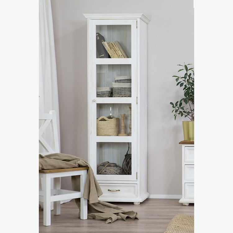 Jednodverová vitrína v štýle Provence. Vit 116 , nábytok Provence- 1