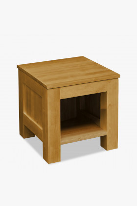 Bukový noční stolek v barvě dub bez šuplíka , Jednolůžkové postele- 1