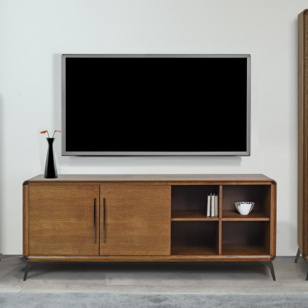 Nábytek do obývacího pokoje barva ořech , Obývací stěny- 13