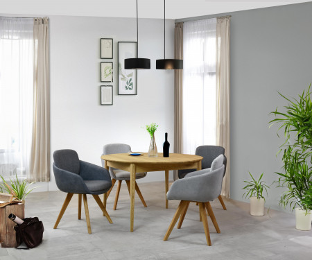 Dřevěný kulatý  stůl ze dřeva dub Ø 120 CM , Jídelní stoly- 11