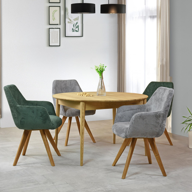 Dřevěný kulatý  stůl ze dřeva dub Ø 120 CM , Jídelní stoly- 10