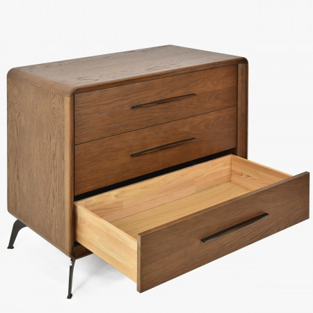 3 zásuvková komoda v barvě ořech, Lisabon , Komody- 4