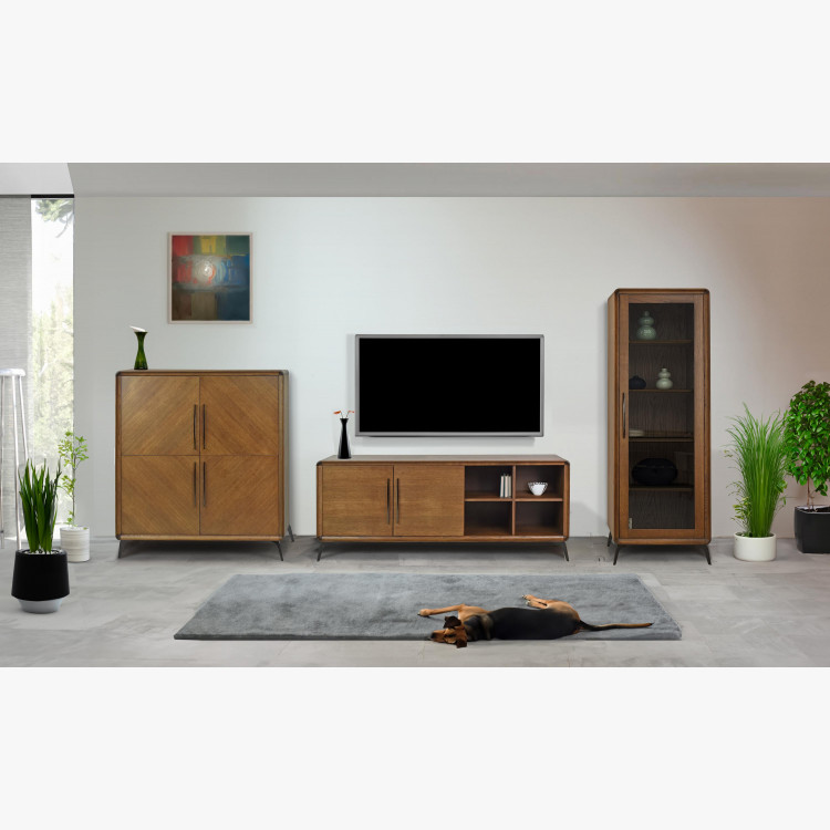 Obývací stěna lisabon barva ořech , Obývací stěny- 13