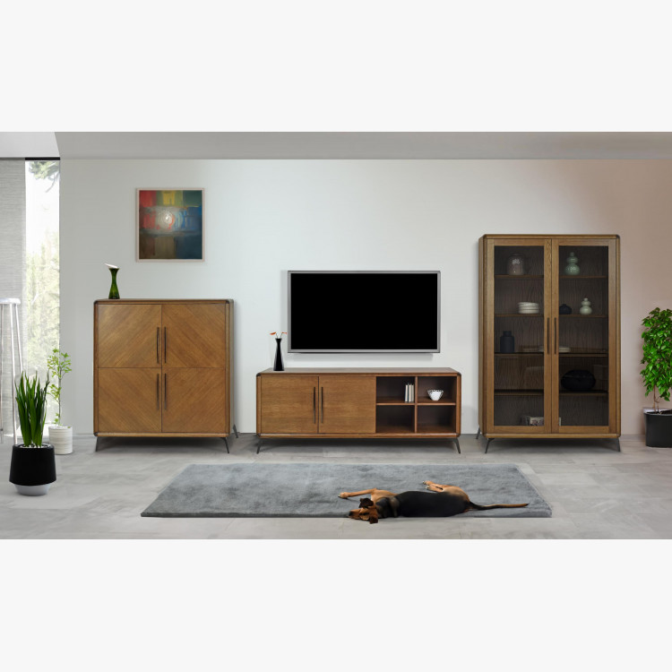 Designová komoda - 4 dveřová na nožičkách , Kredence a príborníky- 9