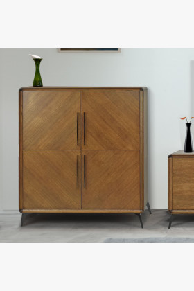 Designová komoda - 4 dveřová na nožičkách , Kredence a príborníky- 1 2