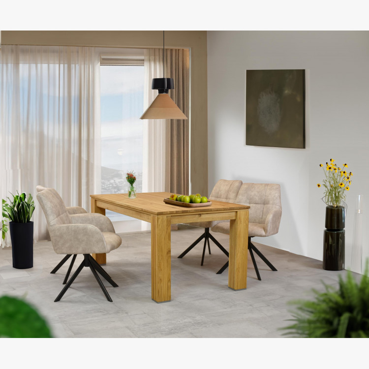 Křeslo s kovovýma nohama a otočným sedákem , Jídelní židle- 10