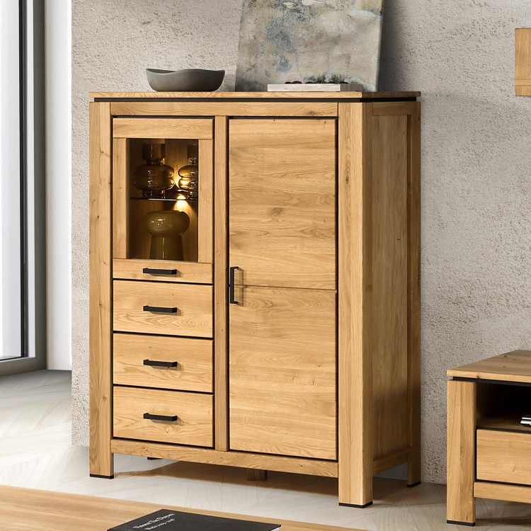 Dřevěný příborník ze dřeva dub , Kredence a príborníky- 4