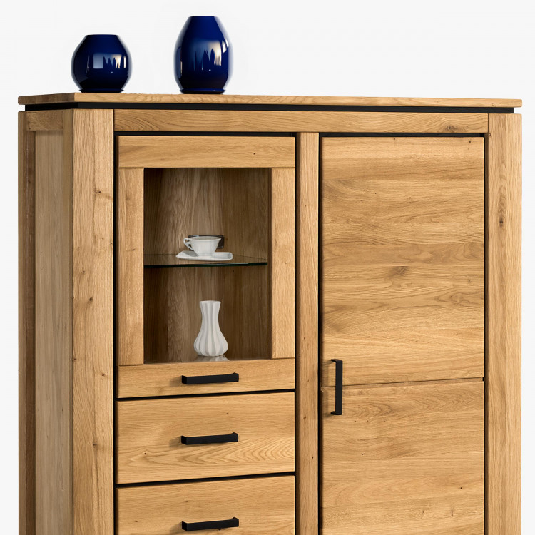 Dřevěný příborník ze dřeva dub , Kredence a príborníky- 5