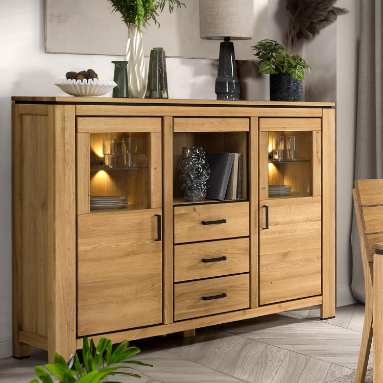 Dřevěný příborník ze dřeva dub , Kredence a príborníky- 2