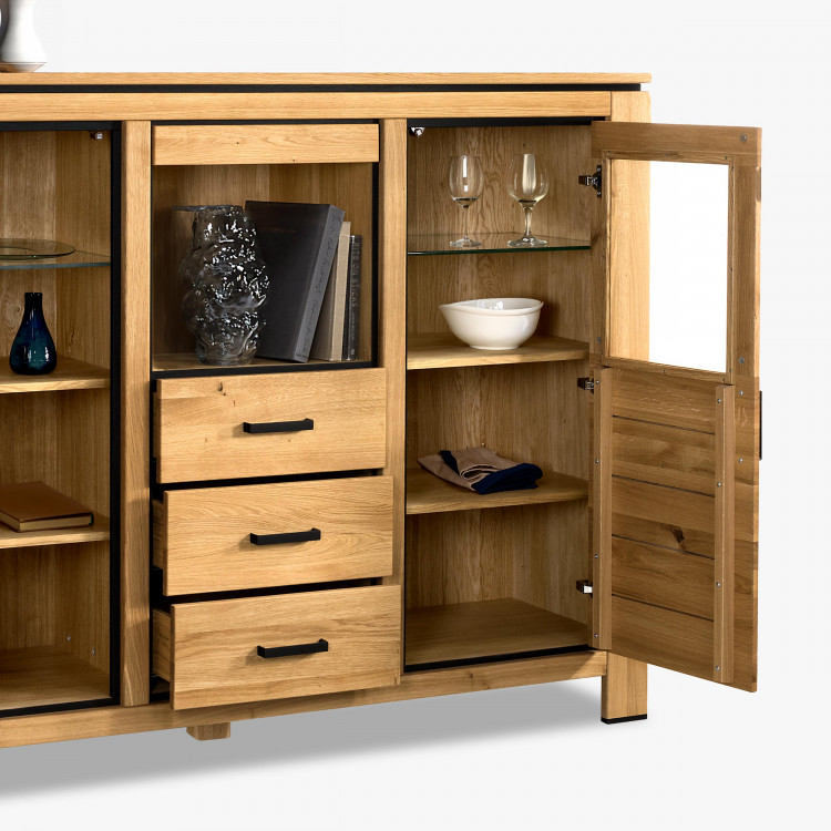 Dřevěný příborník ze dřeva dub , Kredence a príborníky- 4