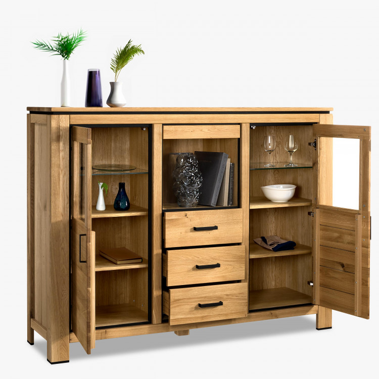 Dřevěný příborník ze dřeva dub , Kredence a príborníky- 3