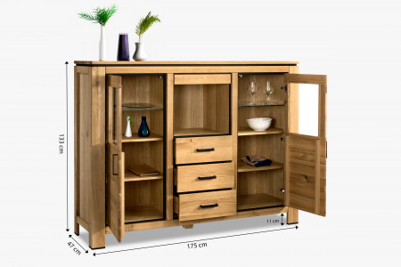 Dubová police na zeď , Poličky- 8